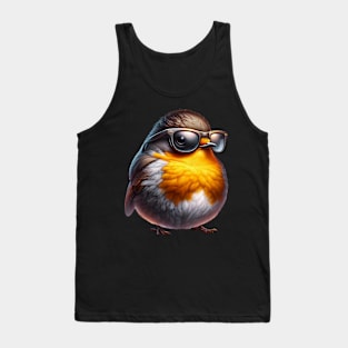 American Robin Wearing Sunglasses Tank Top